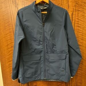 Under Armour Navy All Weather Water and Wind Resistance Zip Up Jacket